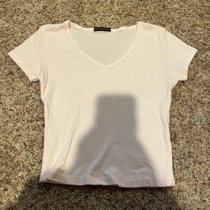 Brandy Melville Pink Ribbed Top